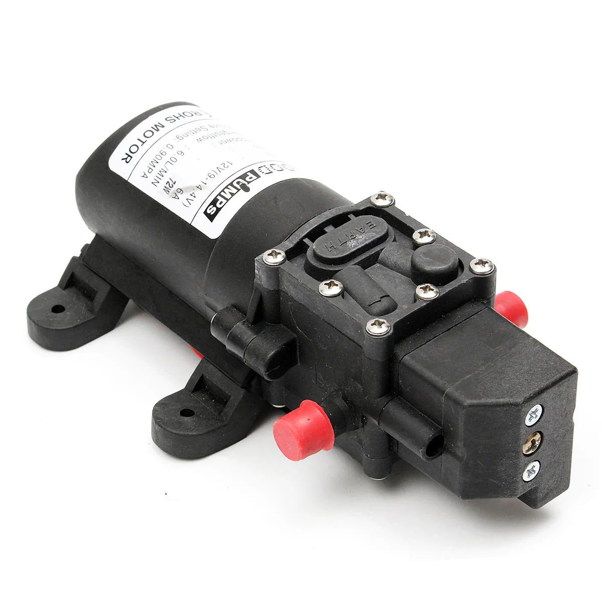 12V 6A 72W 130PSI 6L водяной насос/стабильный мембранный Водяной насос высокого давления
