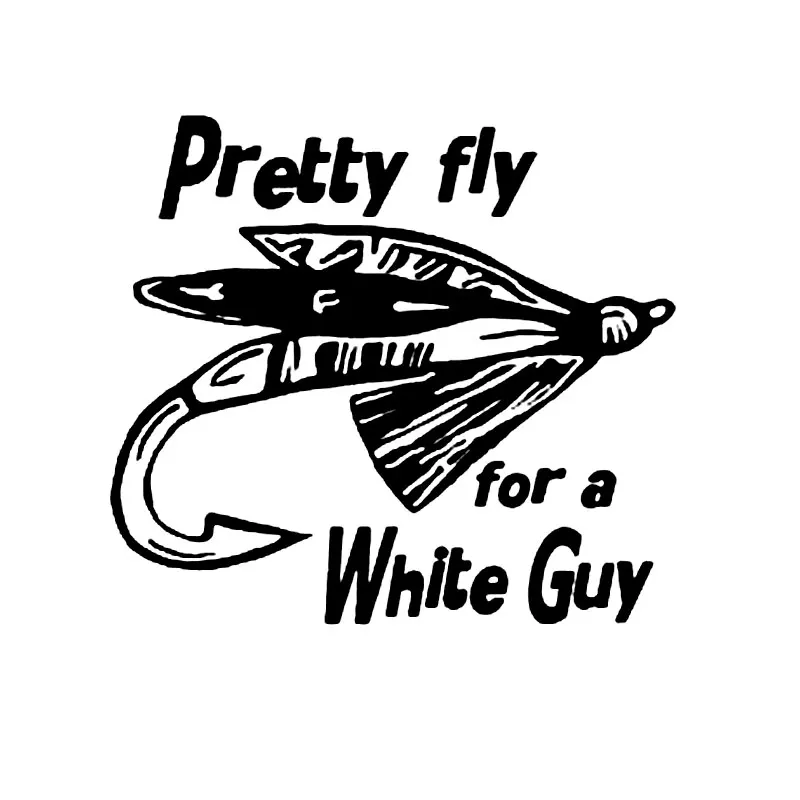 Наклейка и декорации для автомобиля "Красивый ловец рыбы белого цвета" черный серебряный 14 см * 12,7 см C8-1296.