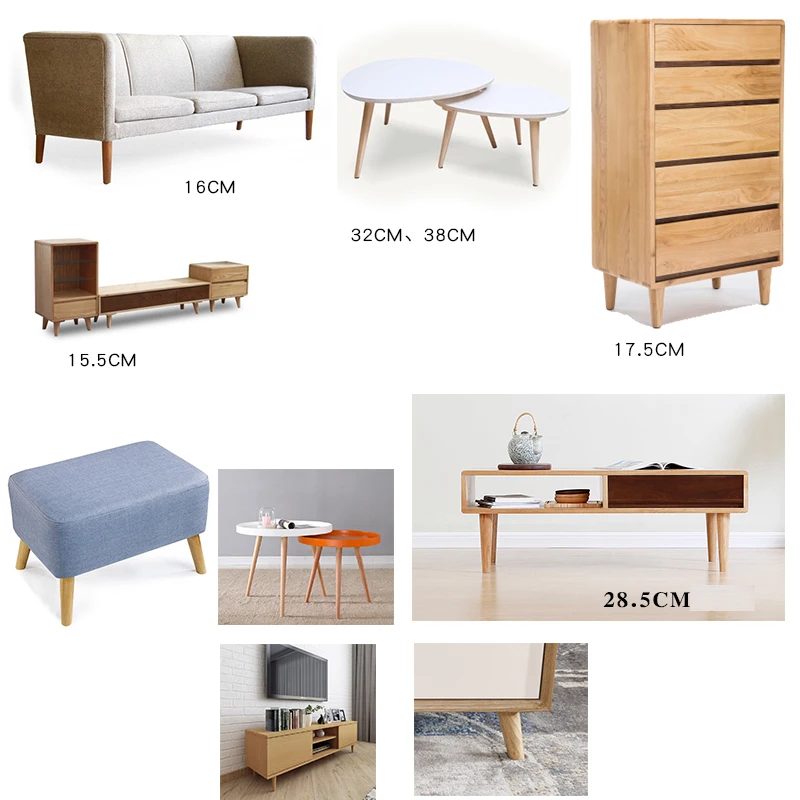 

Wooden Sofa Legs Finished Furniture Feet Replacement Furniture Legs Universal Coffee Table Buffet Bedside Cabinet Cupboard 4PCS