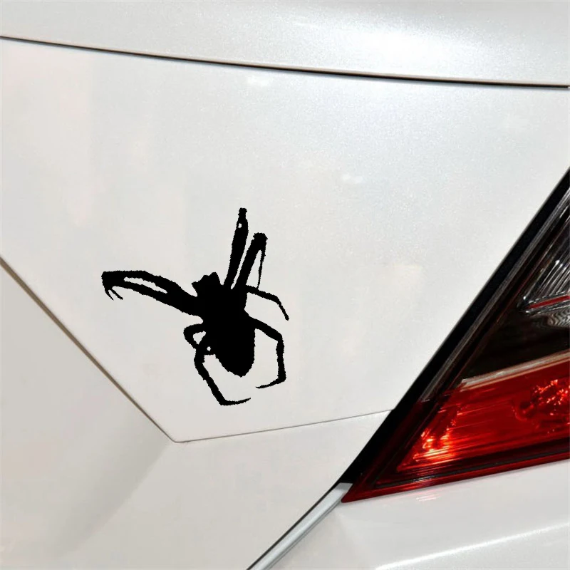 

YJZT 15.1CM*13.4CM Delicate Insect Tarantula Spider Artistic Nifty Vinyl Decal Lovely Car Sticker Black/Silver C19-1389