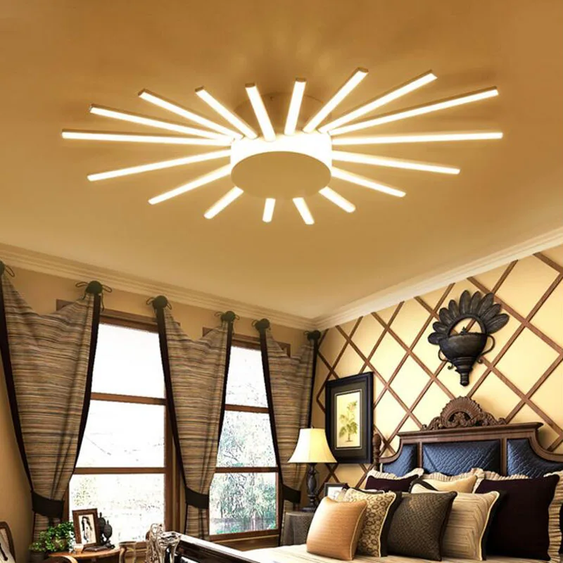 Современная Минималистичная круглая алюминиевая потолочная лампа светодиодный