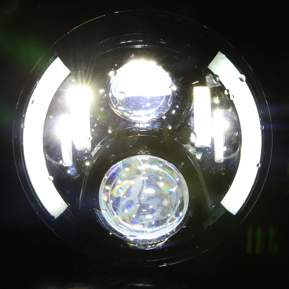 Для Лада Нива 7 светодиодный LED галогеновые фары с днем бег свет и поворотов лампы