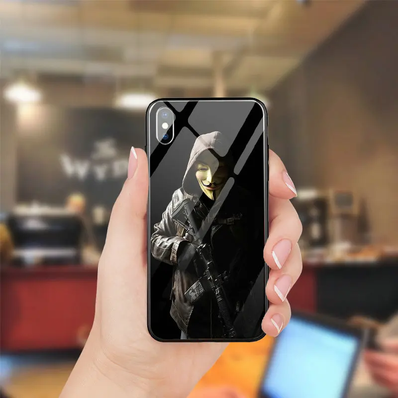 Закаленное Стекло Мобильные аксессуары чехол для iPhone 5 5S SE 8 7 6 S Plus X XR XS Max 10 Coque