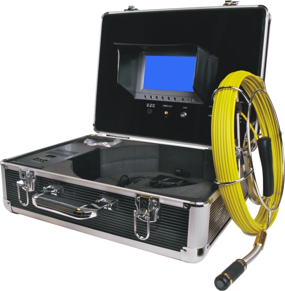 20m Industrial Endoscope Pipe Video Inspection System with 7inch LCD Monitor / USB DVR function Sewer/ Drain camera VD-IC20 |