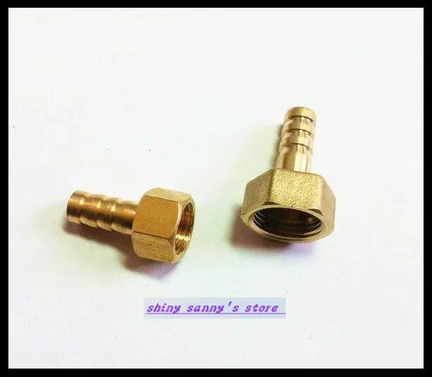 

15Pcs/Lot BFG6-04 6mm-1/2" BSP Female Barbs Hose Brass Adapter Coupler Brand New