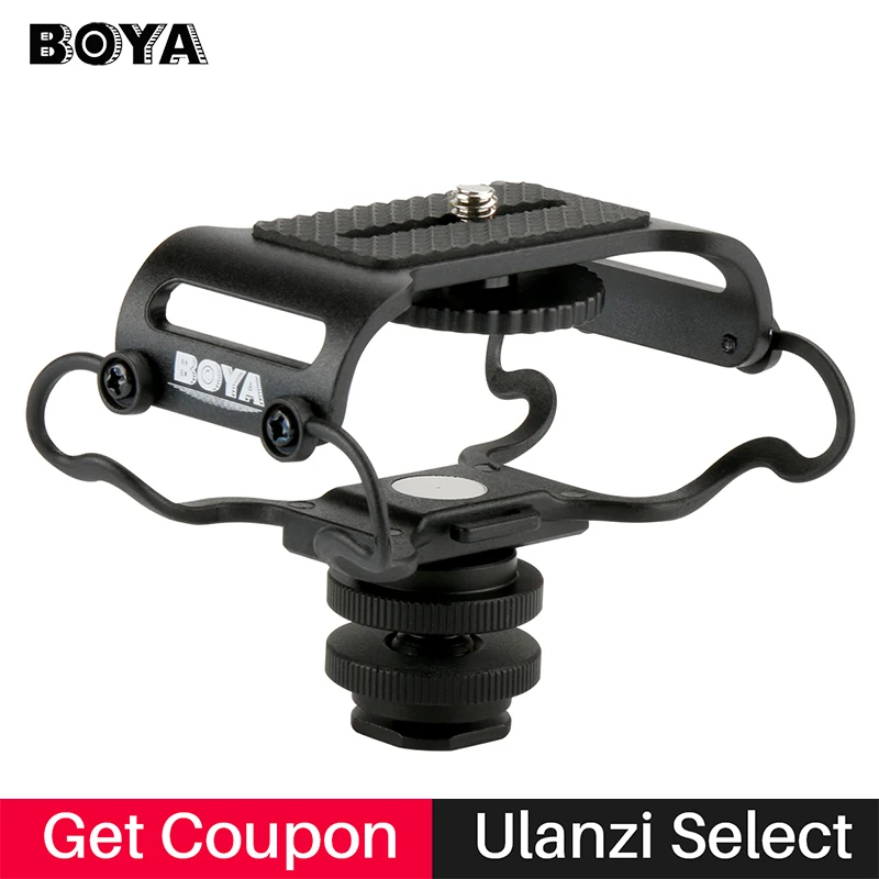 BOYA BY C10 амортизирующее крепление микрофона цифровой Регистраторы Shockmount для Zoom