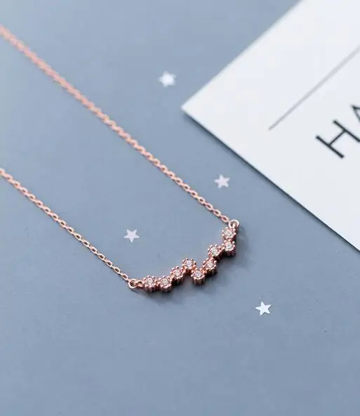 100% real 925 Sterling Silver Fine Jewelry Prong White cz Golden aurora Pendant necklace GTLX1809 | Украшения и аксессуары