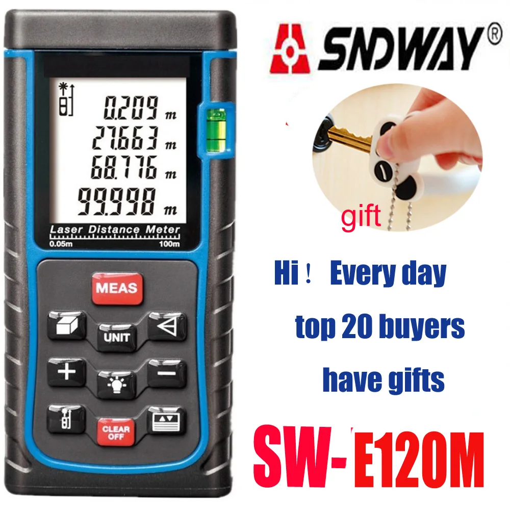 Лазерный дальномер лазерный рулетка цифровая измерительная 150 м 120 100 80 60 40