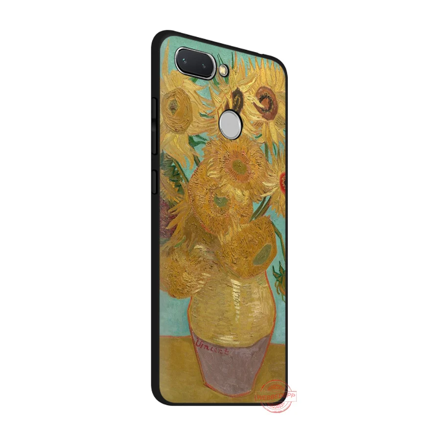 Винсент Ван Гог подсолнухи мягкий чехол для телефона Redmi Note 8 7 6 5 Pro 4A 5A 6A 4X Plus S2 Go.