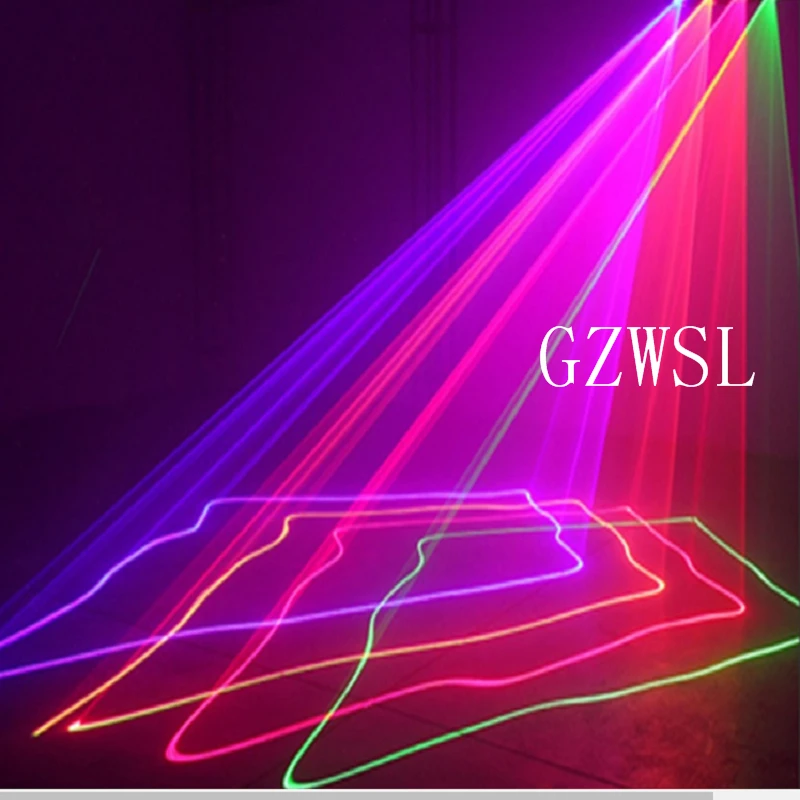 4 линзы четыре головки разноцветный Рождественский лазерный светильник