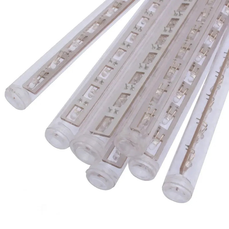 High Quality 30cm LED Christmas Lights Outdoor Meteor Rain Light For Wedding Decoration 144leds 8 Tubes 85-220V EU&US Plug | Лампы и