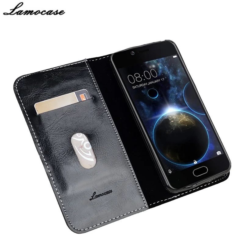 Lamocase Кожаный Чехол Для Doogee стрелять 2 кошелек откидная крышка для 5.0 &quotдержателя