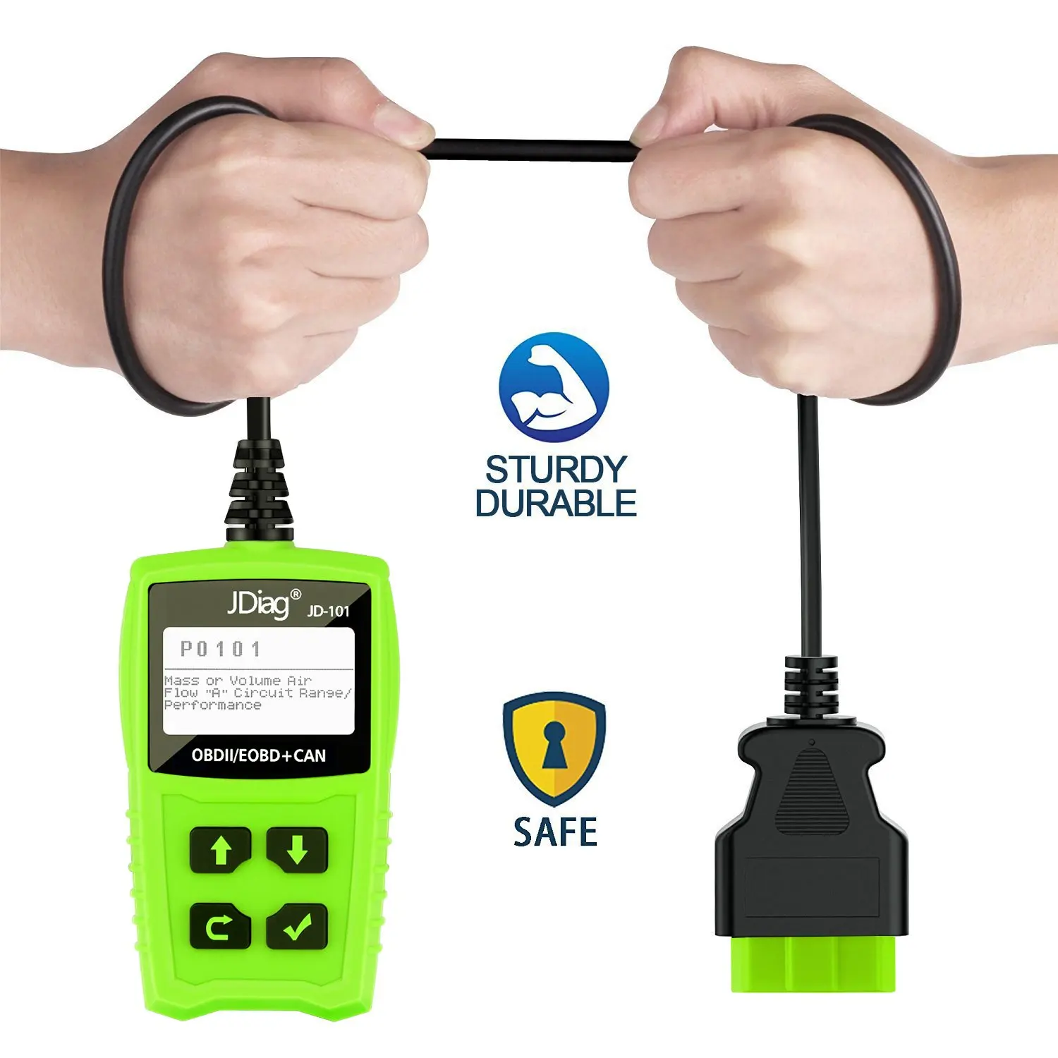 JDiag 101 JD101 Car OBD Code Reader for OBDII/EOBD/CAN fault codes cleaner JD-101 OBDII diagnostic scanner | Автомобили и