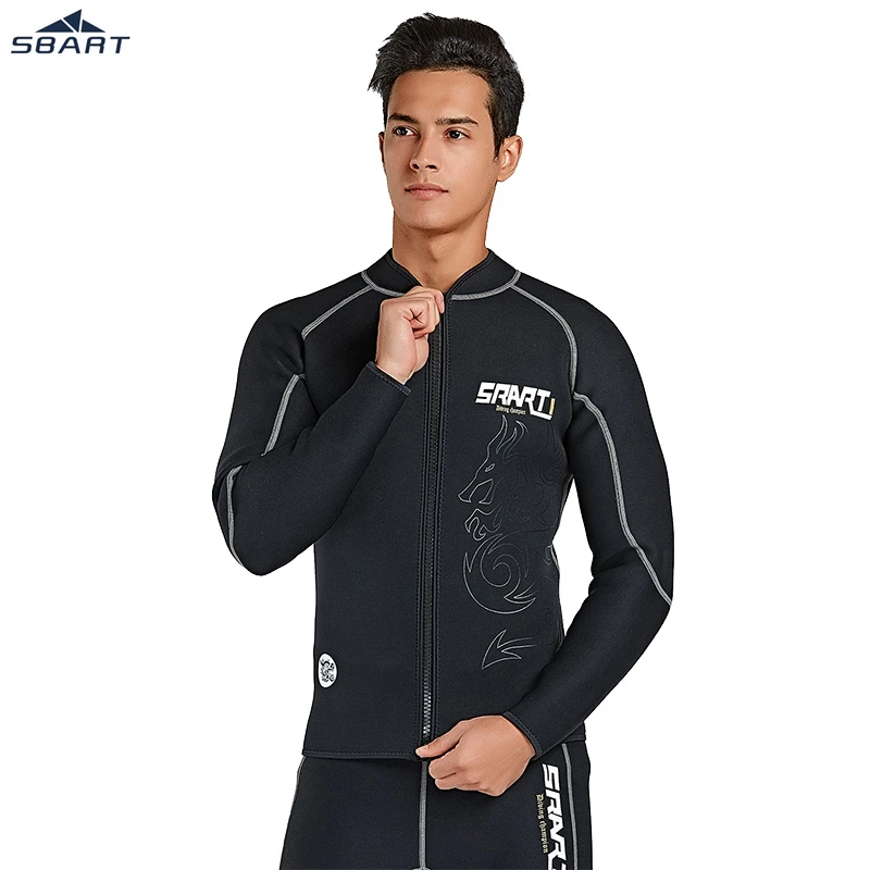 

SBART 3 mm Neoprene Scuba Diving Jacket and Pants Windsurfing Swimwear Boating Snorkeling Plush Lining Warm Jacket Wetsuit