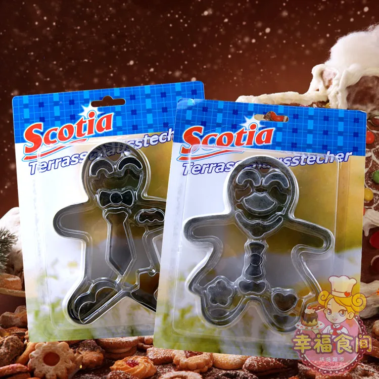 Рождественские инструменты для резки печенья Имбирные пряники из алюминиевого