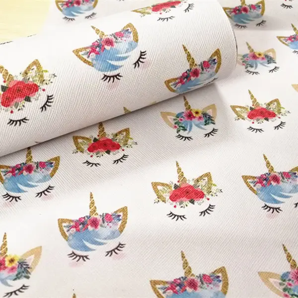 Бесплатная доставка 7 6*12 дюймов мультяшное лицо лошади синтетическая кожа ткань