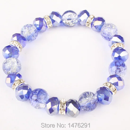Разнообразные граненые взрывобезопасные бусины эластичный браслет 1 шт. |
