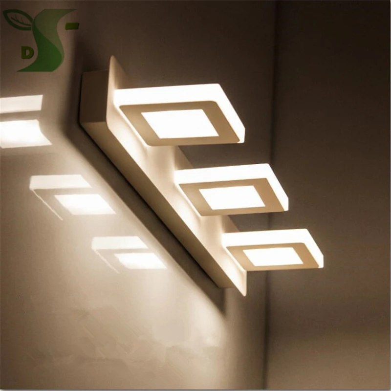 

2017 New 6W/9W 32cm/48cm long highlight led mirror light white/warm white acrylic bathroom makeup lamp factory direct