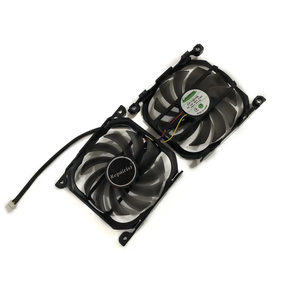 2 шт./компл. GPU радиатор CF 12915S графическая карта вентилятор для Эльза GeForce GTX 1080Ti 1070Ti