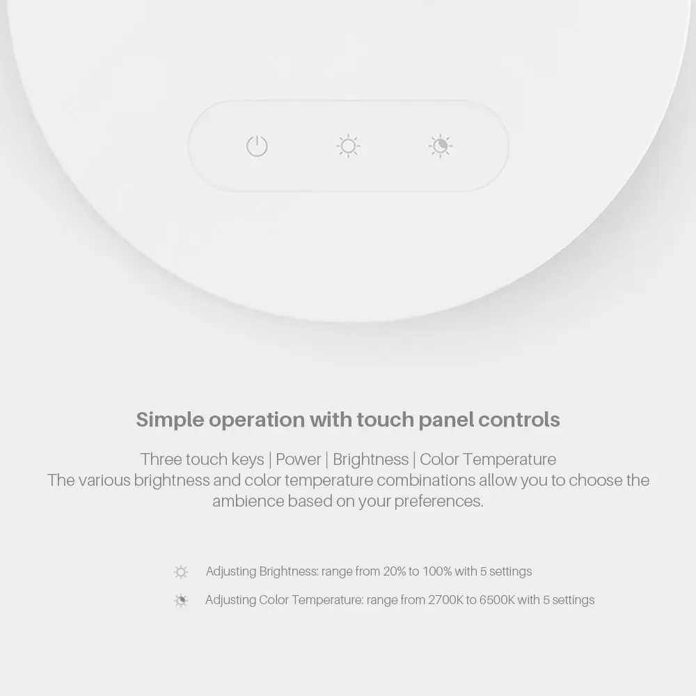 Новое прибытие Xiaomi Мини Йи светильник светодиодный настольная лампа смарт-настольная лампа складной сенсорный Eyecare Настольный светильник белый и теплый