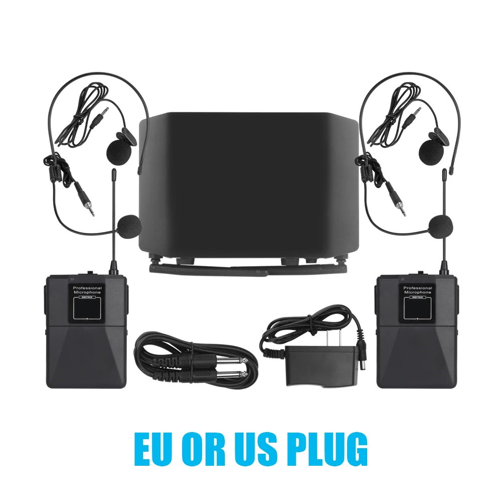 2 Bodypack Debra аудио GLXD8 2 канала с ручной или петличный и гарнитура микрофон беспроводной микрофон системы для караоке - Цвет: 2 Bodypack