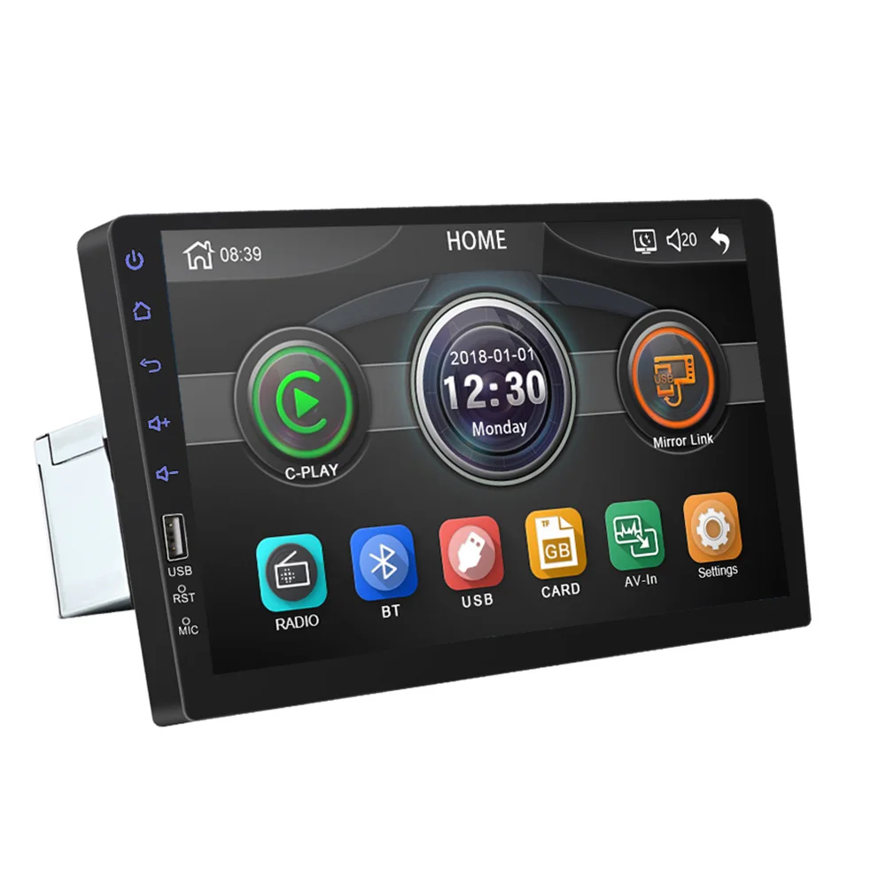 Bluetooth/FM/USB/AUX/1DIN MP5 плеер Автомобильный авто Поддержка TF карта автомобиль MP5 Mirrorilink 1080P 9 дюймов колесо управление радио gps