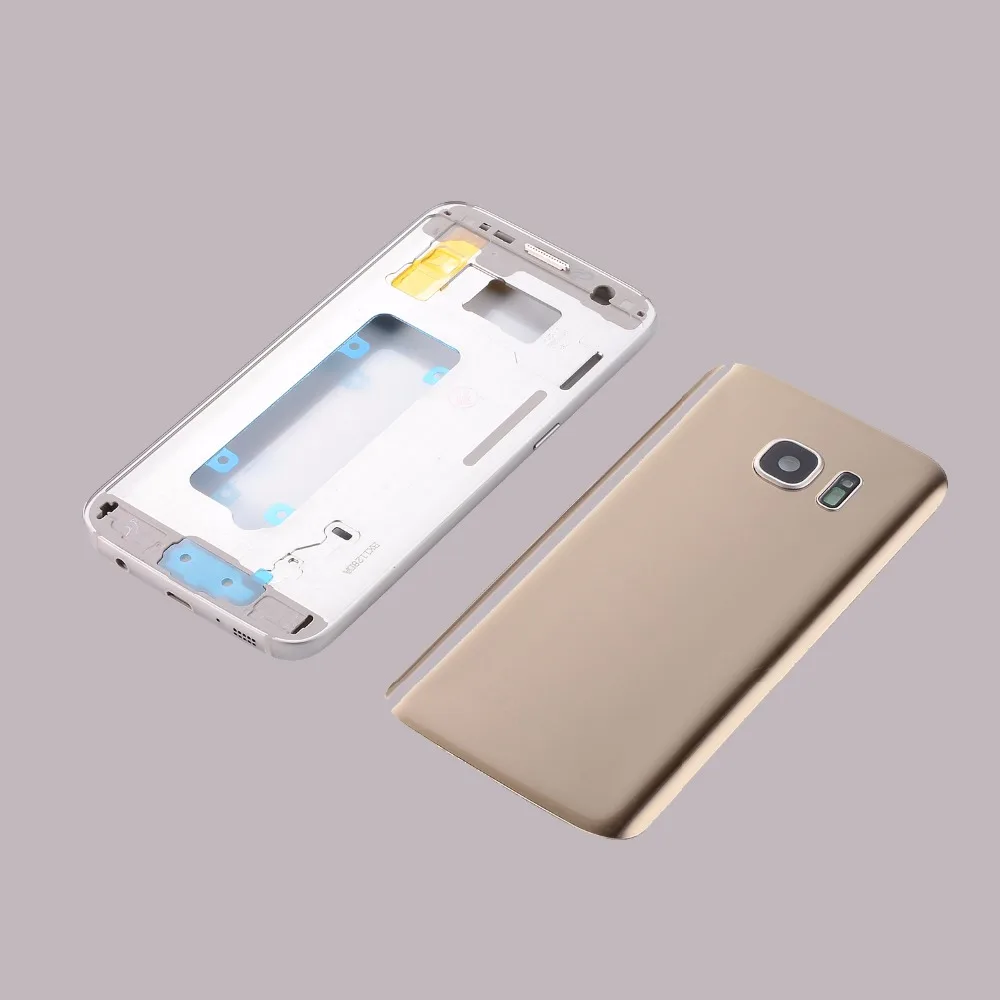 Корпус для Samsung Galaxy S7 G930 Edge G935 металлическая средняя рамка задняя крышка