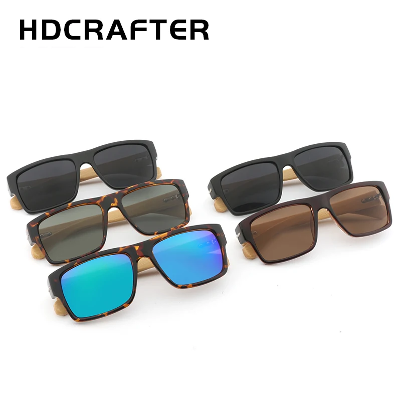 HDCRAFTER Новый 2018 Bamboo очки Для мужчин деревянные Брендовая Дизайнерская обувь