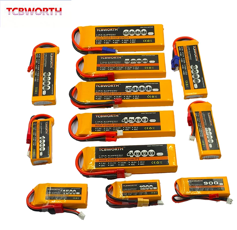 TCBWORTH 2S 7 4 в 6000 мАч 60C RC LiPo аккумулятор для радиоуправляемого самолета вертолета