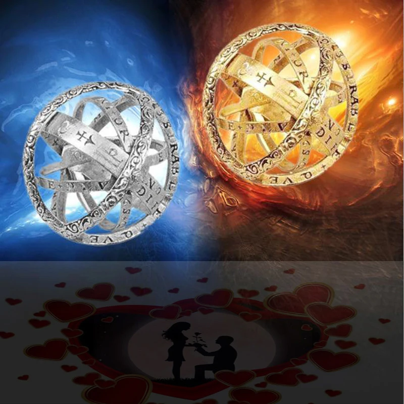 US7 любовь ожерелье для пар Вселенная астрономическая сфера шар латунные подвески