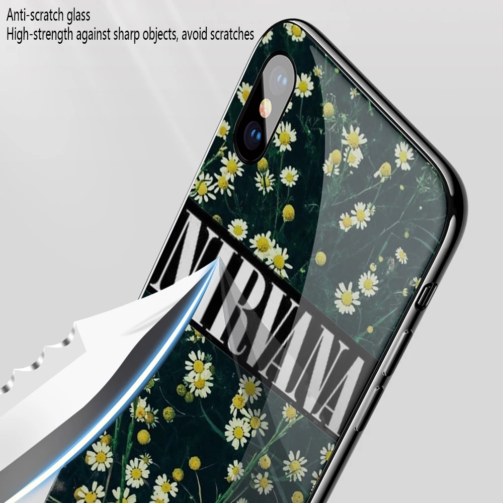 Lavaza группа Нирвана Мягкий чехол из закаленного стекла для samsung Galaxy Note 8 9 A30 A50 A70 S8 S9 S10 Plus