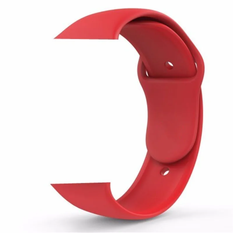Red 38 мм 40 мм 42 мм 44 мм спортивный мягкий силиконовый ремешок для часов Apple Watch серии 1 2 3 4 Сменный ремень наручный ремешок для iWatch - Цвет ремешка: Red