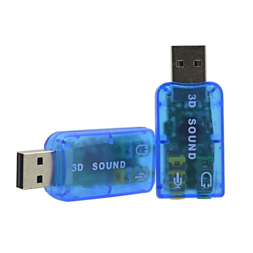 Внешняя звуковая карта TISHRIC адаптер 5 1 канала USB в 3D аудио канал профессиональный