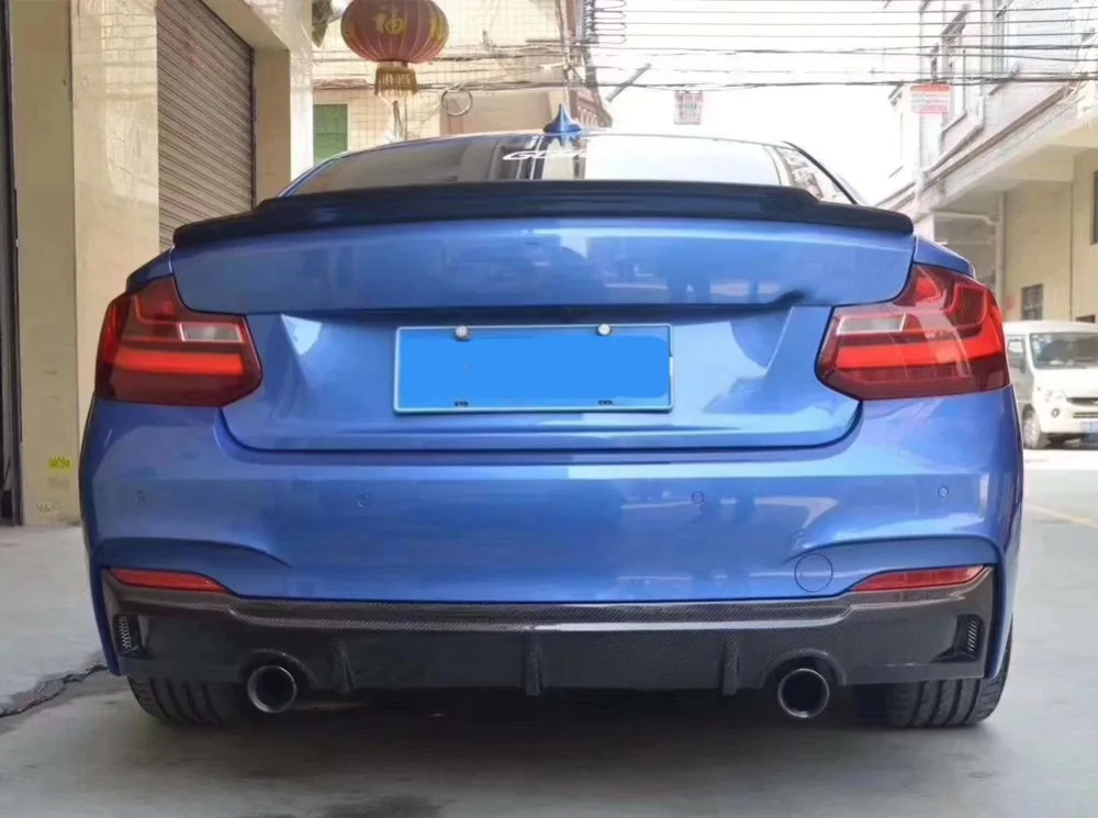 Carbon Fiber Rear Lip Spoiler High Quality Bumper Diffuser Car Modification For BMW 2 Series F22 M220i M235i 2014.15.2016.2017 | Автомобили