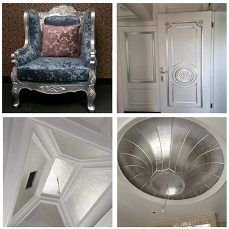 100 листов золотистой серебристой фотобумаги Золотое искусство декоративный