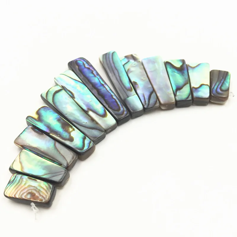 Натуральная новозеландская ракушка Abalone 13 шт. Набор подвесок из бусин в виде