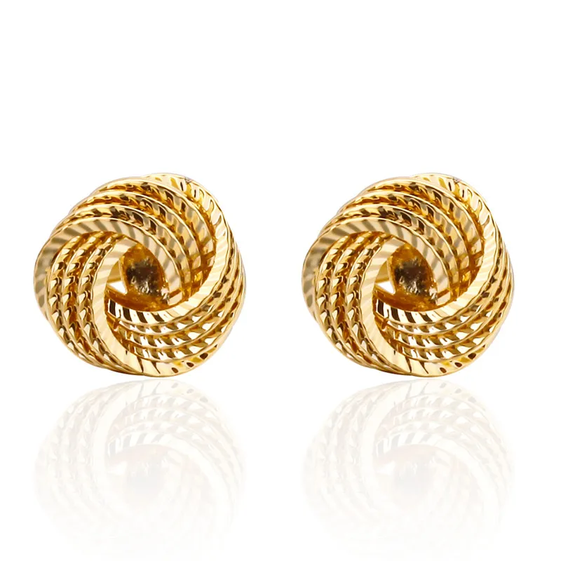 Высококачественные модные запонки суперсеребристые золотистые узлы