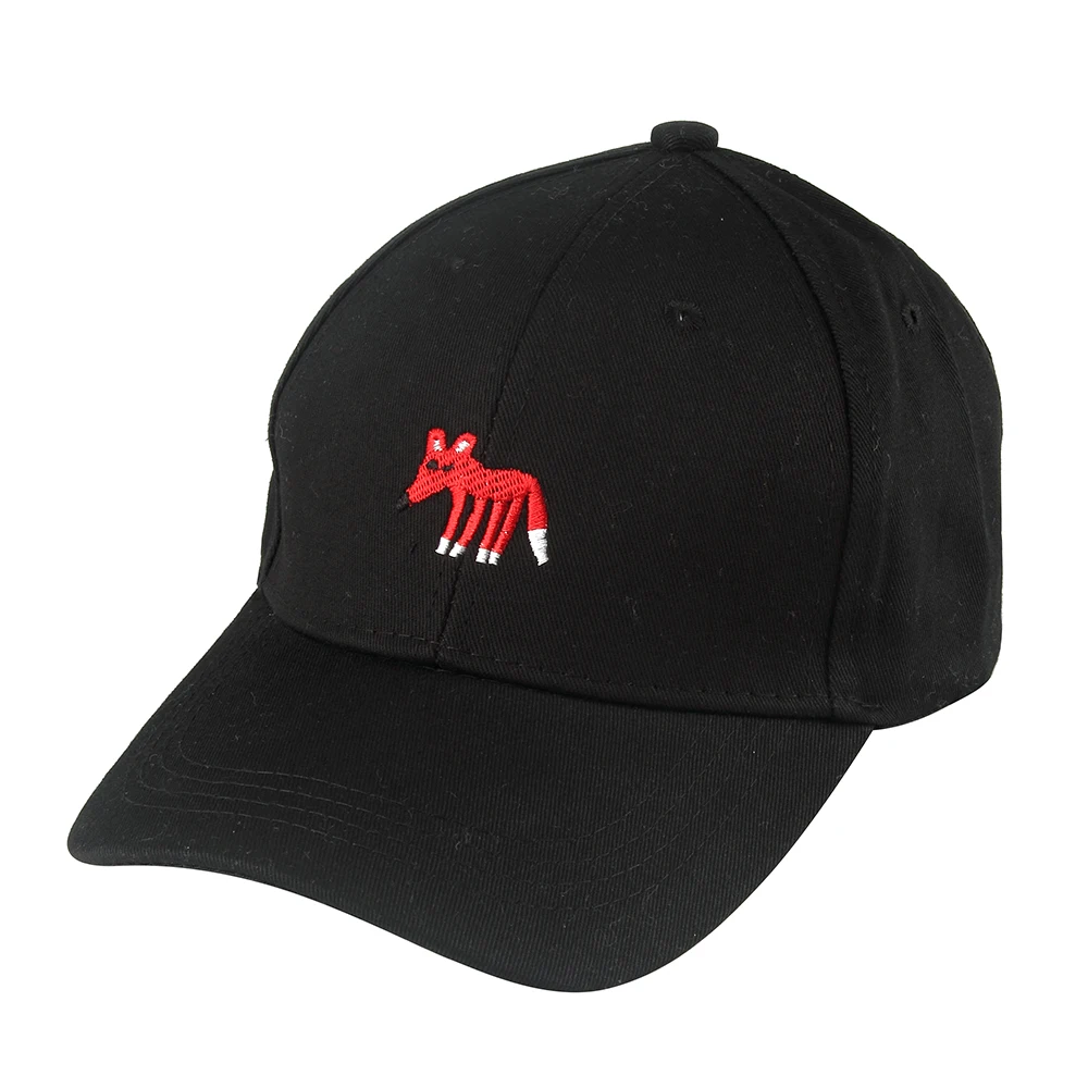 Winfox новая весенняя мода черный белый розовый цвет меньше лиса бейсболки шляпы