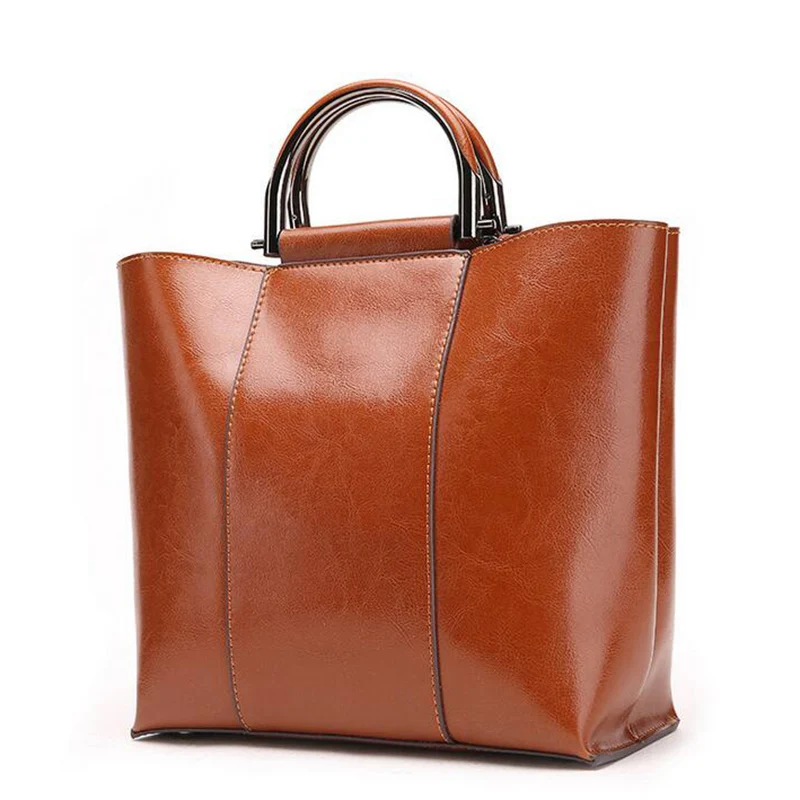 WILIAMGANU Модные Ретро Сумки из натуральной кожи для женщин масляные большие 2018