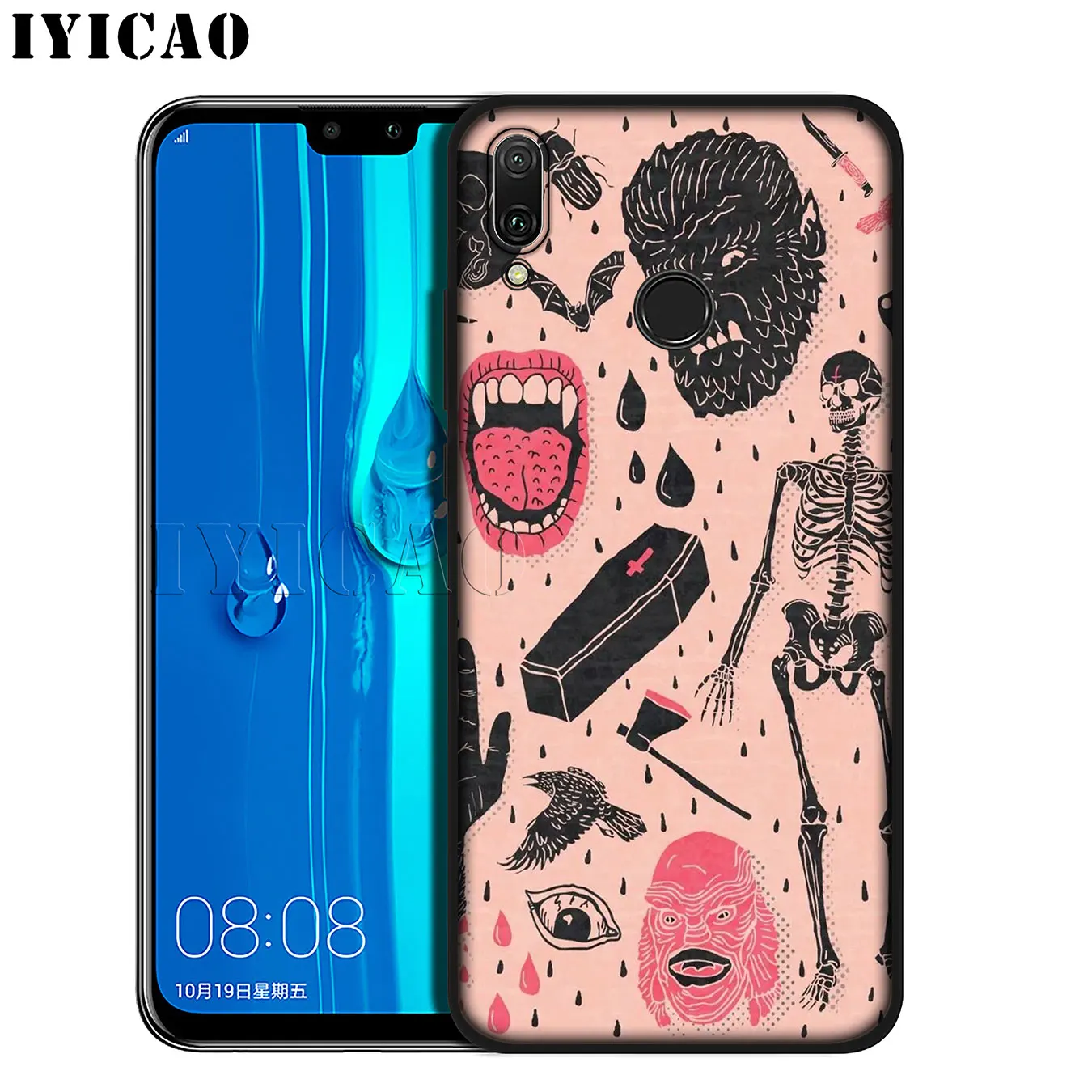IYICAO Girly Pastel Witch Goth Мягкий силиконовый чехол для телефона Huawei Mate 30 20 10 Pro Lite Nova 5I 4 3i 3 2i