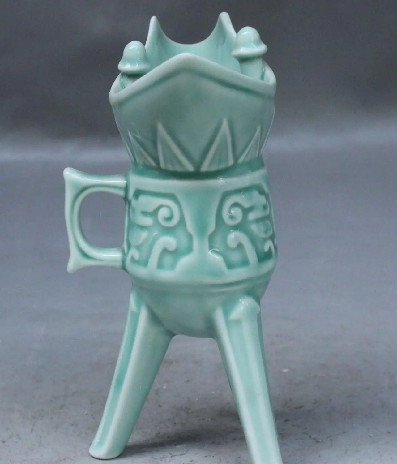 5 &quotкитайский фарфор династии 3 ноги Кубок Pokal скульптура статуя | Дом и сад