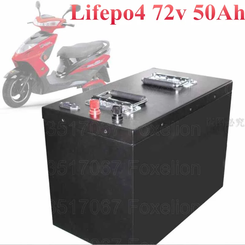 Аккумуляторная батарея Lifepo4 72 в 50 Ач LFP для электрического велосипеда мощность 5000