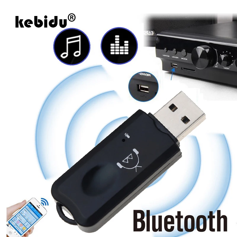 Kebidu USB Bluetooth стерео аудио Музыка беспроводной приемник V2.1 адаптер громкой связи