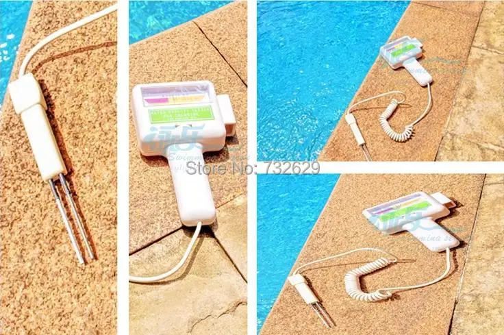 Swimming pool accessories high quality tester ABS spa ph cl2digital easy to read 1pcs free shipping chlorine | Спорт и развлечения