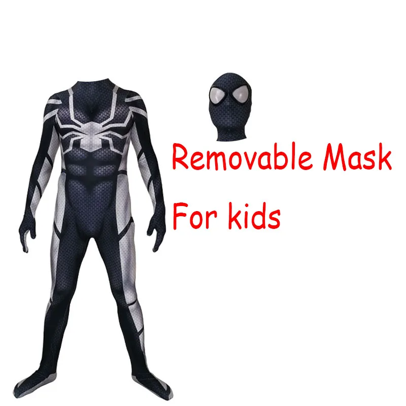For kids Костюм паука человек Косплей Костюм зентай боди комбинезон супергерой Человек Паук костюмы на Хэллоуин для взрослых детей - Цвет: For kids
