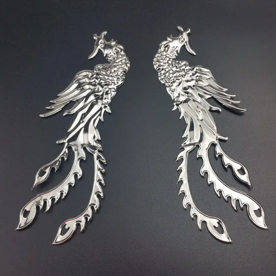 rhodium 5pairs 5 пара/лот Феникс Дракон металлическая филигрань цветок обертывание разъем ювелирных изделий DIY компоненты - Цвет: rhodium 5pairs