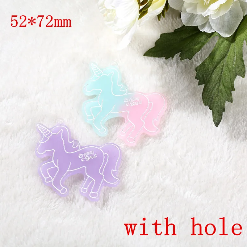 

5pcs Mixed unicorn flatback resin cabochon For DIY Phone Deco and Scrapbook Embellishment