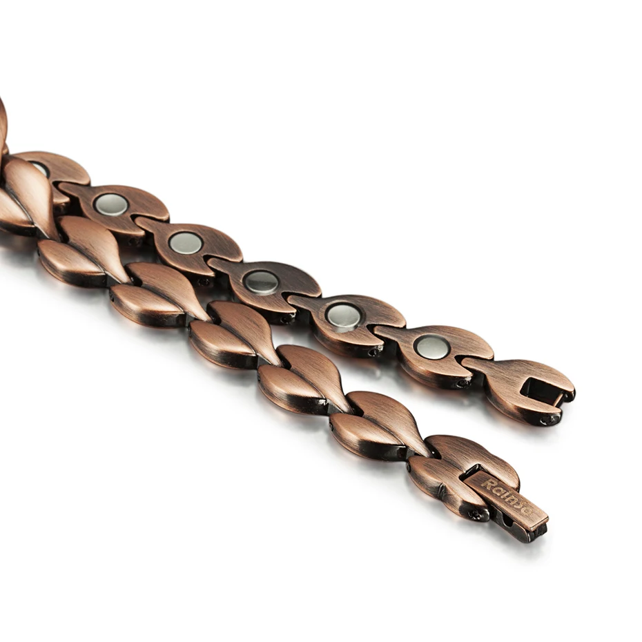 Красные медные Исцеляющие магнитные браслеты для женщин био-Энергетические