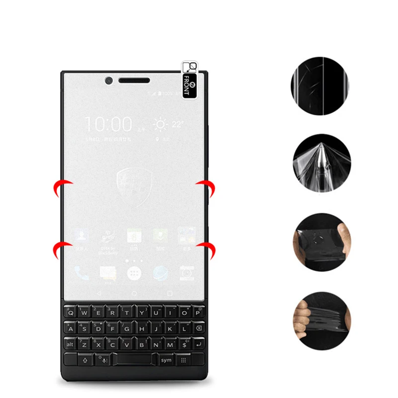 EXUNTON 3PCS For BlackBerry KEY2 KEYone Front Full Coverage 3H Ultra-thin Super Clear Soft TPU Screen Protector Protective Film | Мобильные