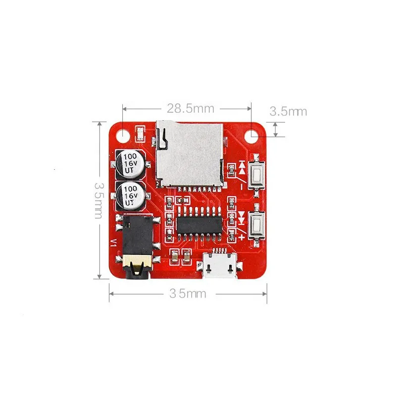 Lusya USB DC5V микро декодер плата TF карта аудио MP3 радио доска B9-005 | Электроника
